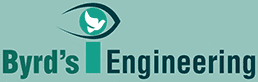 A green background with an eye and the word " engineer ".
